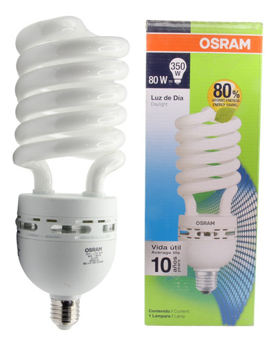 Foco Osram Dulux Espiral 80w 220v E40