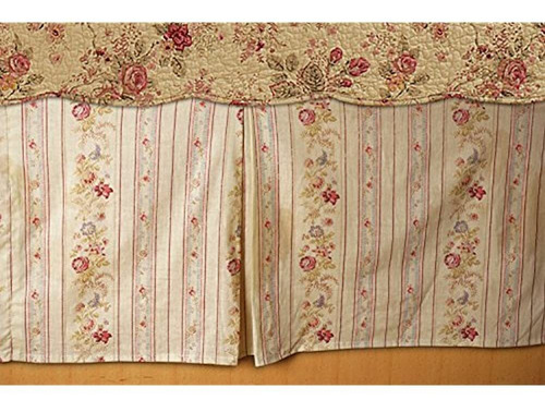 ¿falda De Cama Greenland Home Antique Rose, Full, Multicolor