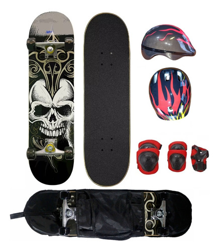 Skate Patineta Kit Completo Skateboard 7 Capas Aluminio 
