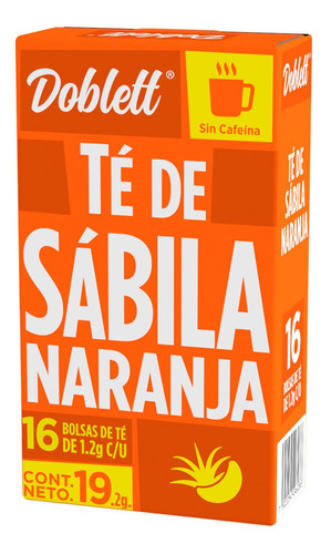 Té Doblett Sábila Naranja 16 Sobres 19.2g