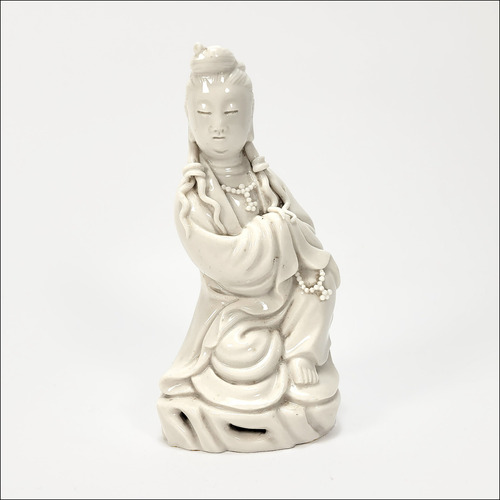 Figura Porcelana Diosa Bodhisattva Blanc De Chine (5721)