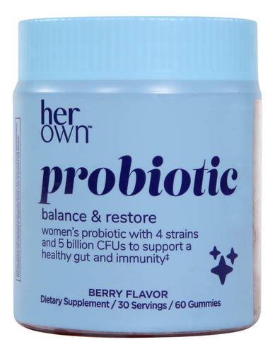 Her Own Gomitas Probioticas Y Prebioticas, Apoya La Salud Di