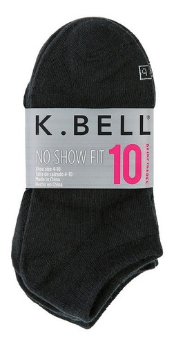 Calcetines K Bell Dama Unitalla Paq. 10 Pzs (dif Colores)