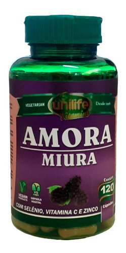 Amora Miura Com Vitaminas - Unilife - 120 Cápsulas