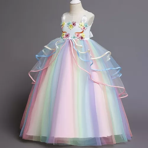 Vestido Largo De Fiesta De Princesa Unicornio Para Niña en venta en Canton  China por sólo $   Mexico