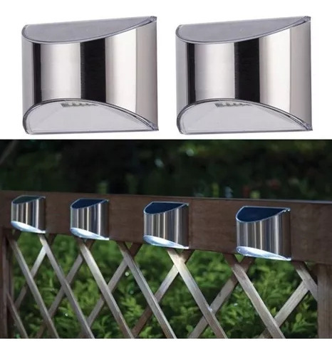 2 Luces De Valla For Exteriores De Acero Inoxidable