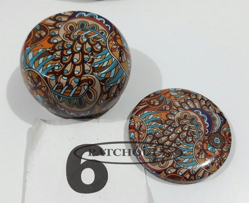 Imagen 8 de 10 de Tabaquera Mandala Tribales Lata Metal Porta Kit Guarda Todo