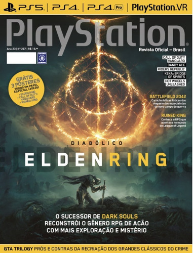 Revista PlayStation 287, de a Europa. Editora Europa Ltda., capa mole em português, 2021