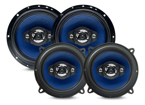 Kit 4 Alto Falantes 6 + 5 Pol Fiat Uno Novo 220w Rms Orion