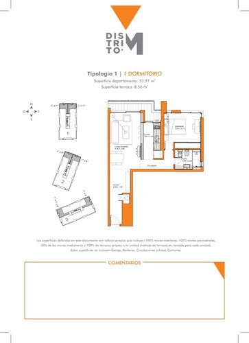 Imagen 2 de 7 de Va799 Venta Apto 1 Dorm. En Malvin A Estrenar - Distrito M