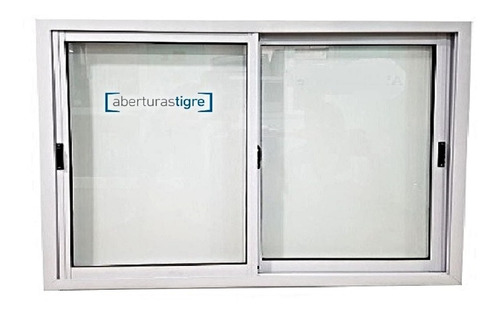 Ventana Aluminio Blanco 120x80 Con Mosquitero Y Reja