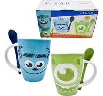 Comprar 2 Tazas Cerámica Mike Wazowski Sulley Monsters Disney 310ml