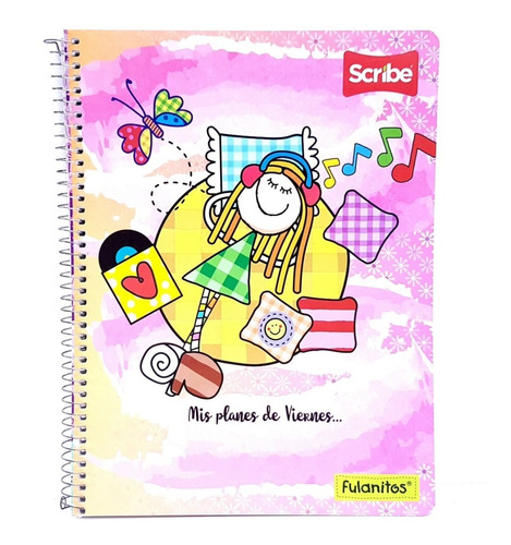 Cuaderno Profesional Scribe Fulanitos 100 Hjs C7 