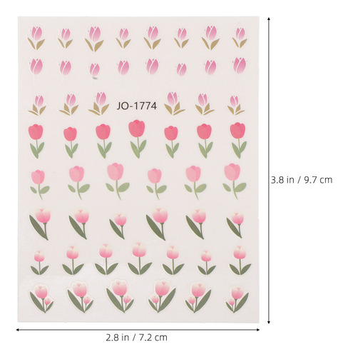 Adhesivos Autoadhesivos Para Uñas Con Forma De Tulipán, Esta