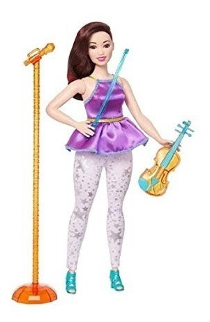 Boneca Barbie Violinista Curvy Rockers Articulada Original