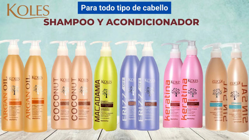 Shampoo Y Acondicionador Koles Venta Al Mayor 1/2 Litro