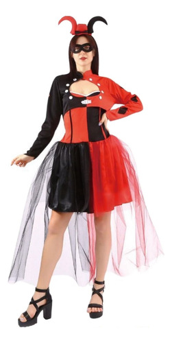 Disfraz Traje Harley Queen Para Mujer Disfraces Halloween Cosplay.