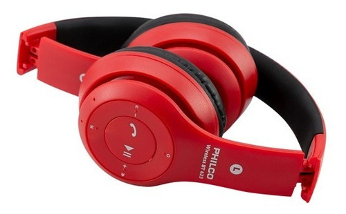 Imagen 4 de 4 de Audifono Bluetooth Philco 625 Rojo Fm/microsd - Revogames