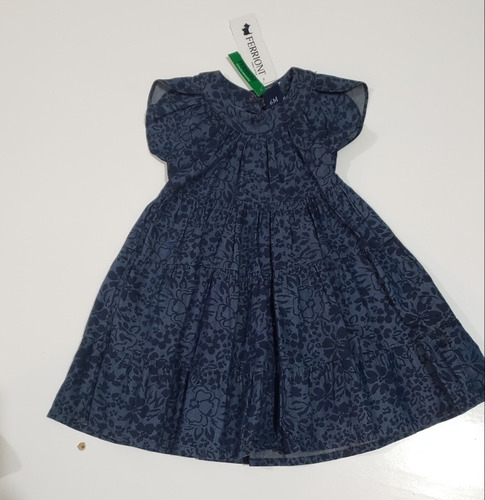 Vestido Para Bebe Azul Ferrioni 