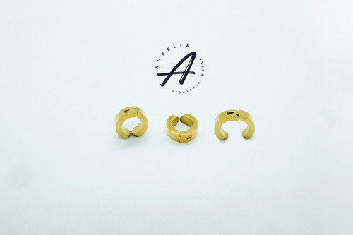 Piercing Arracada Clip Oro Nariz Oreja Labio 2pz Sin Envio