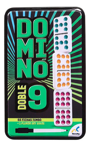 Juego De Domino Doble 9 Marca Novelty® Mod.d582
