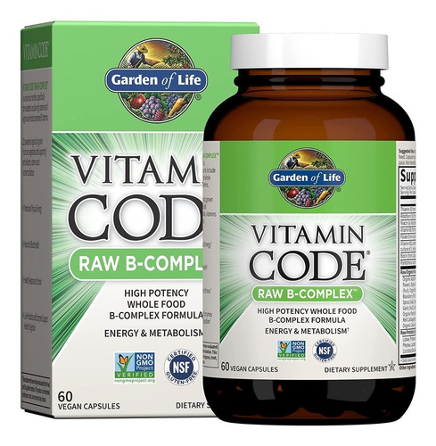 Vitamina B Complex Energia Y Metabolismo 60 Capsulas Veganas