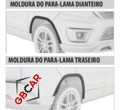 10 Grampo Moldura Paralama Traseiro Fastback Argo Pulse