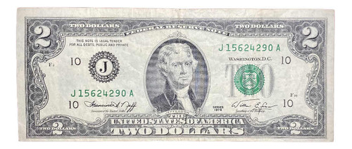Billete 2 Dólares Estados Unidos 1976 J Kansas Pick 461 J