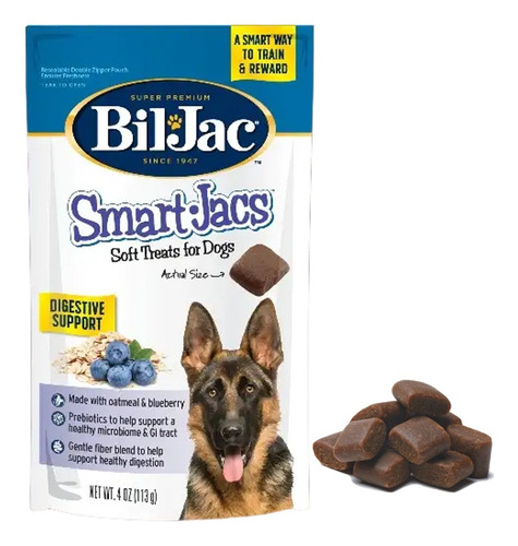 Bil Jac Smart Jacs Digestive Golosina Blanda Para Perro 113g