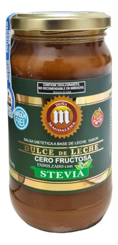 Dulce De Leche C/stevia Sin Fructosa Doña Magdalena X 400 Gr