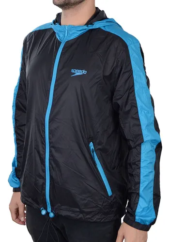 Jaqueta Masculina Speedo Corta Vento Fluity Preto 109327