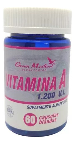 Vitamina A 1.200 Ui 60 Cap Green Medical