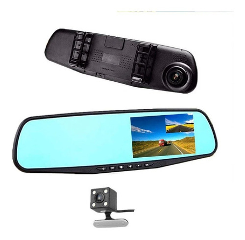 Espejo Retrovisor Camara Reversa Pantalla 4.3 Pulgadas Dvr