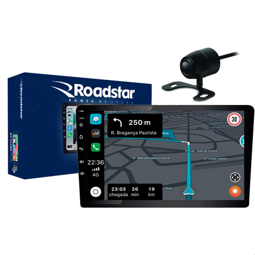 Multimídia Roadstar Rs915br Prime Android Carplay 9 Pol Ré