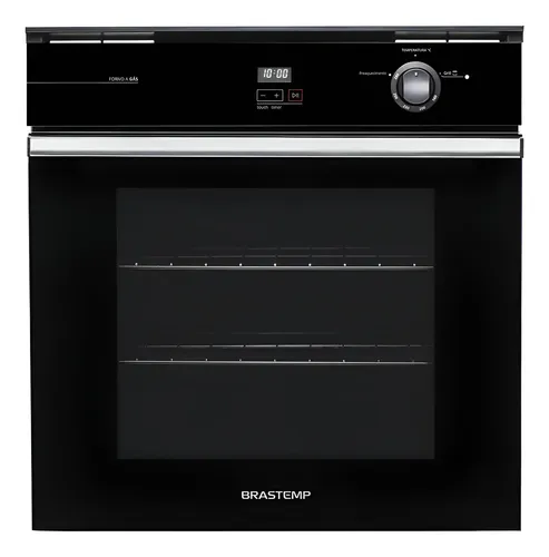 Forno De Embutir A Gas Brastemp 78 Litros Preto Com Grill