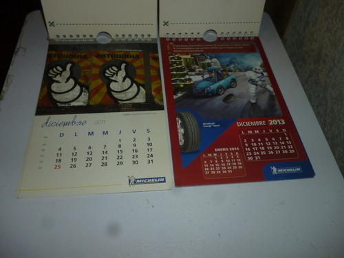 Calendario De Escritorio Michelin 2011 Y 2013 Mercado Libre calendario de michelin