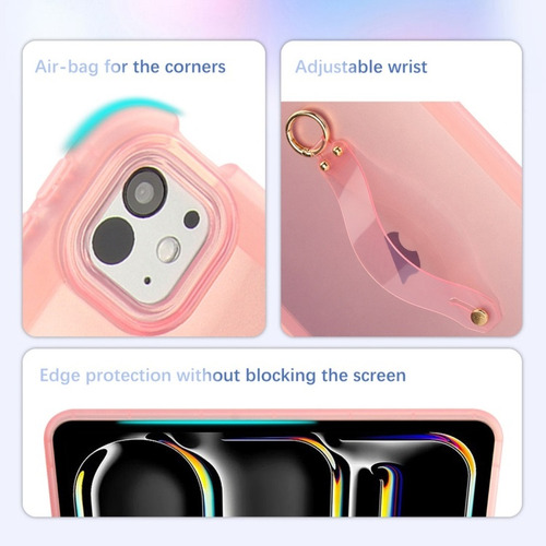 Funda Transparente For iPad, Antigolpes Con Soporte