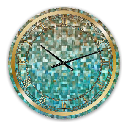 Reloj De Pared Moderno 'blocked Abstract I' Reloj De Pared