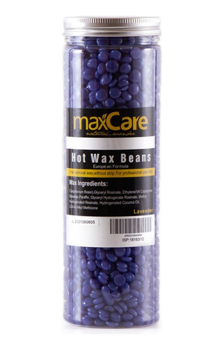 Maxcare® Cera Elastica Depilatoria 400gr (lavanda)