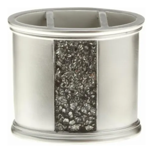 Popular Bath Sinatra Silver Bath Accessories Toothbrush Holder