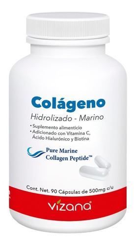 Colagenohidrolizado Marino Caps(90caps-500mg)vizananutrition Sabor Sin sabor