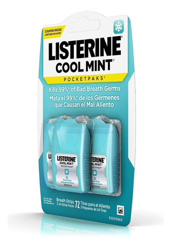 Listerine Laminas Cool Mint Y Fresh Burst Exclusivo 6 Pack