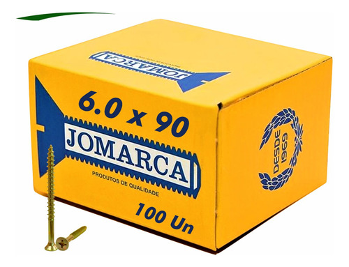 Parafuso Jomarfix Chave Philips 6.0 X 90 Jomarca - 100un