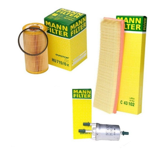 Kit Filtros Mann Aire Aceite Y Nafta Vw Vento 2.5