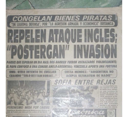 Diario Cronica - Guerra De Malvinas - 20 De Mayo De 1982