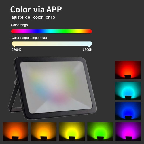 Imagen 5 de 10 de Reflector Led 20w iMac Smart Multiled Rgb Bluetooh App