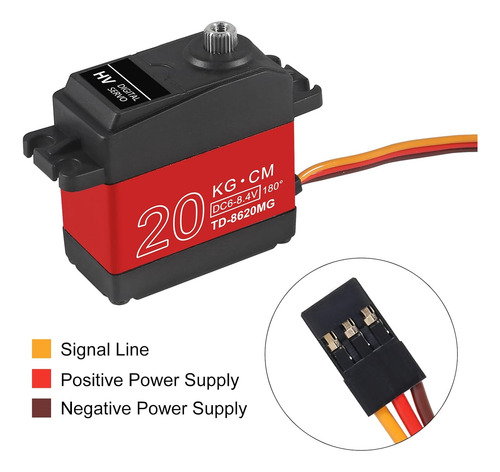 Aitrip 2pack 20kg Servo Digital Rc Servo Digital Engranaje D