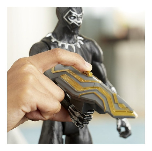 Imagem 3 de 7 de Figura Avenger 30 Cm Pantera Negra C/acessório Hasbro E7388