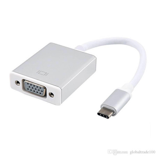 Cable Adaptador Aluminio Usb 3.1 Tipo C A Vga