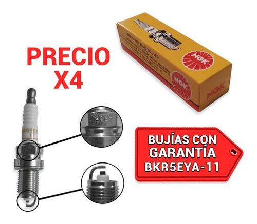 Bujia Ngk Toyota Rav 4 2.0 L4 Mpi 00-03 Tienda Fisica